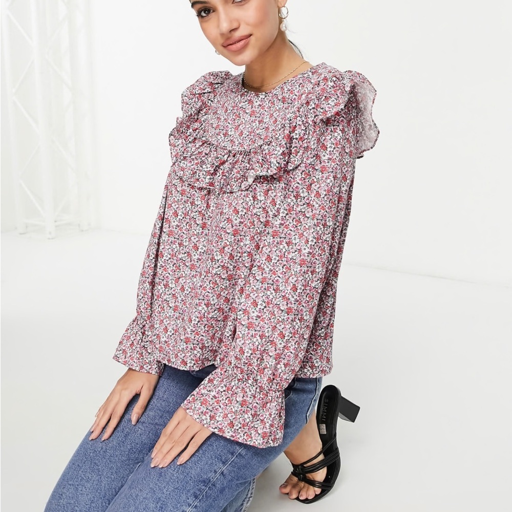 & other stories floral blouse NWT
